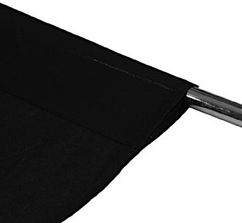 achtergronddoek BCP-02 6 x 6 meter katoen zwart