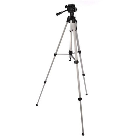 camerastatief met kop WT-3540 aluminium 157 cm zilver