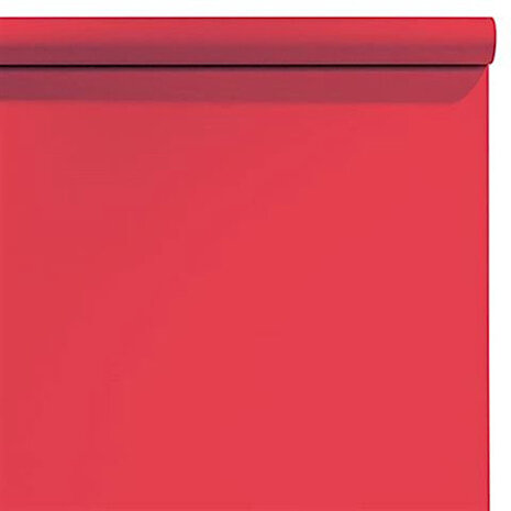 achtergrondrol 1,35 x 11 meter papier kersenrood