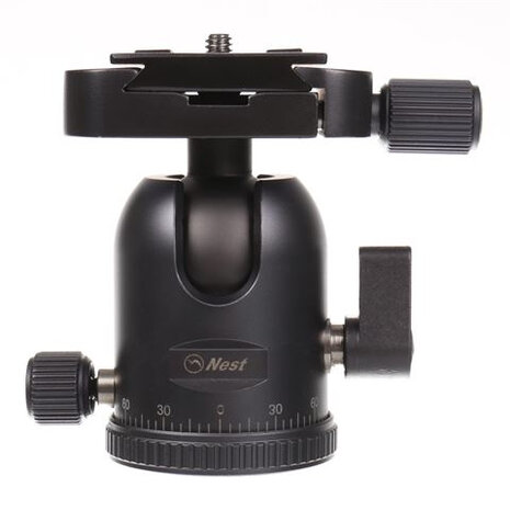 balhoofd NT-636H 8,5 cm 15 kg aluminium zwart