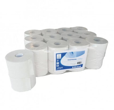 toiletpapier compact 100 m papier wit 24 stuks