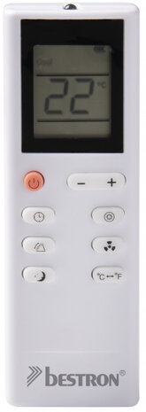 airmobiele airco 45m&sup2; koelvermogen 3,5 kW 12.000 BTU/h wit