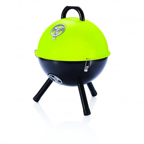 barbecue houtskool 32 x 42 cm staal lime/zwart
