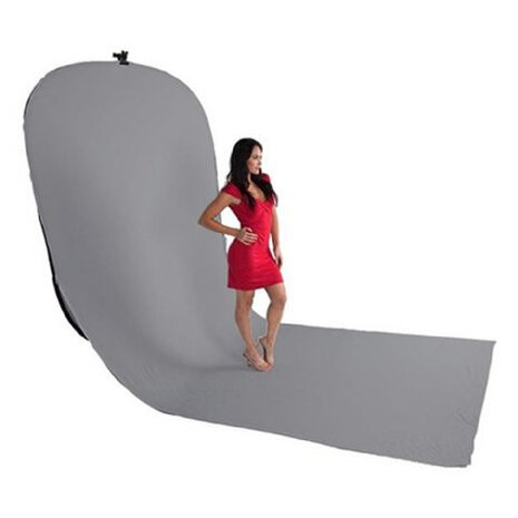achtergrondbord BBT-03-10 400 cm polyester grijs/groen