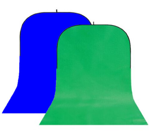 achtergrondbord BBT-10-07 400 cm polyester groen/blauw