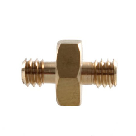 verloopnippel MC-1060B 1/4&quot; Male 1/4&quot; Male goud