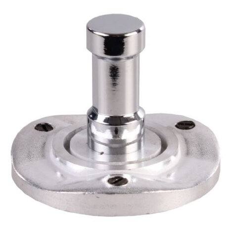montageplaat spigot 56 mm 3/8 inch aluminium chroom
