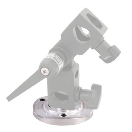 montageplaat spigot 56 mm 3/8 inch aluminium chroom