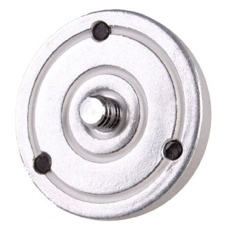 montageplaat spigot 56 mm 3/8 inch aluminium chroom