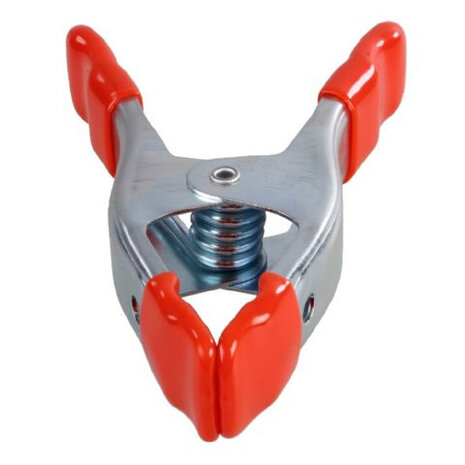 veerklem MC-1085A 16 cm staal rood/zilver