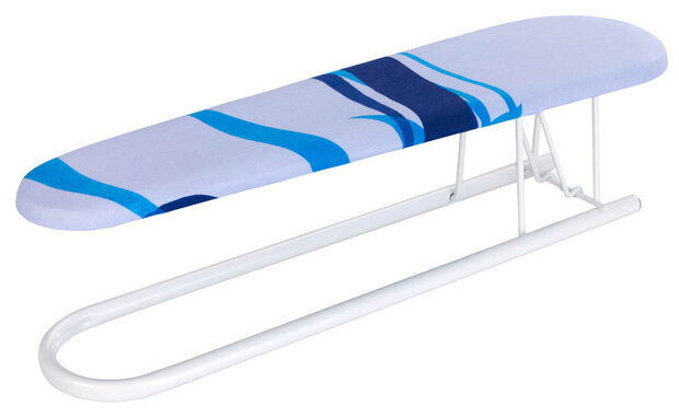 strijkplank voor mouw 52 x 12 cm staal blauw/wit