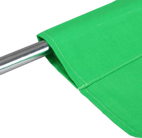 achtergronddoek 2,7 x 7 meter katoen groen