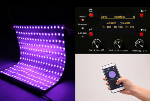 ledpaneel RGB RX-818-K1 100watt 61 x 46 cm zwart