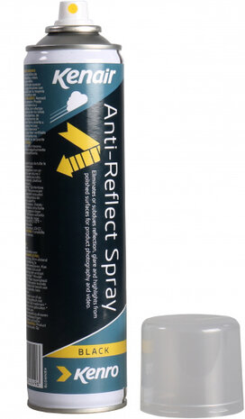 anti-reflectiespray&nbsp;mat 400 ml zwart/transparant