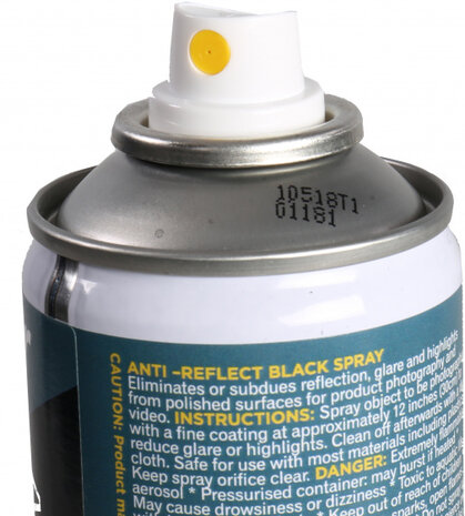 anti-reflectiespray&nbsp;mat 400 ml zwart/transparant