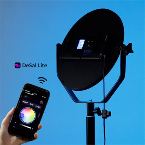 studiolamp MC-180C RGB led 18W 1300 lux zwart