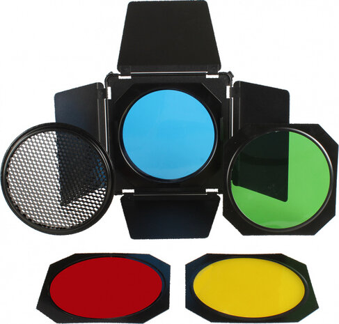 kleppenset SK-BD18 filters staal zwart 6-delig