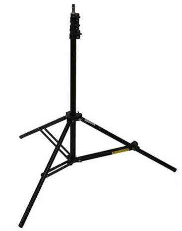 lampstatief L-2440A/B 80-240 cm aluminium zwart
