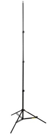 lampstatief L-2440A/B 80-240 cm aluminium zwart