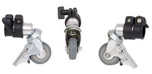 zwenkwielen PCA-22M staal zilver 3 stuks
