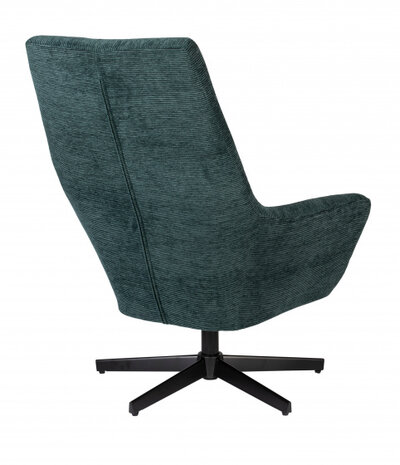 fauteuil Bruno 76 x 79 x 98 cm polyester/staal groen