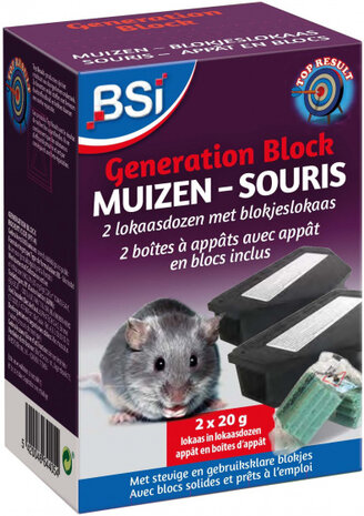 ​​​​​​lokaasdoos Generation Block 40 gram zwart 2 stuks