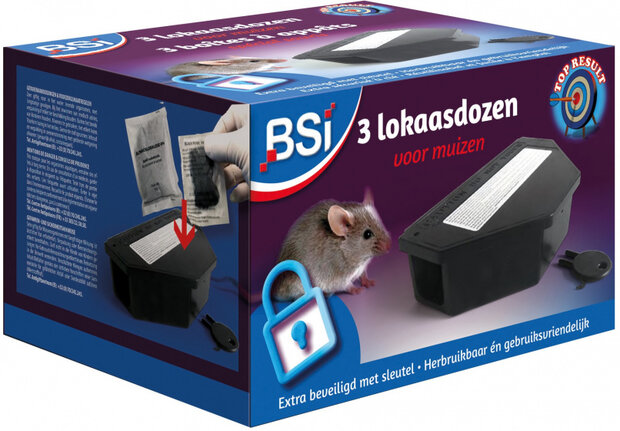 lokaasdoos sleutel Muis zwart