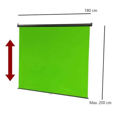 green screen FB-180200WG 200 x 180 cm groen