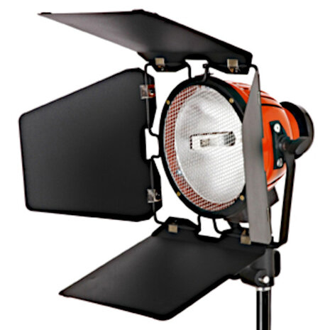 studiolamp halogeen Tlr800c 800W staal zwart/rood