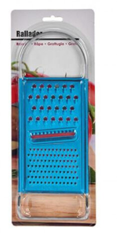 rasp 3 vormen 30 x 11 cm metaal blauw