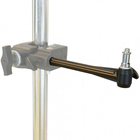 verlengstang MC-1091 19 cm aluminium zwart/zilver
