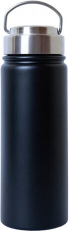 drinkfles Bella Ciao! 550 ml 7,5 x 21 cm RVS zwart