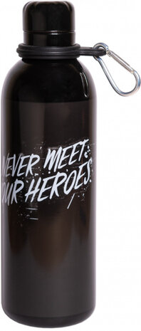 drinkfles The boys 500 ml 7 x 25 cm RVS zwart
