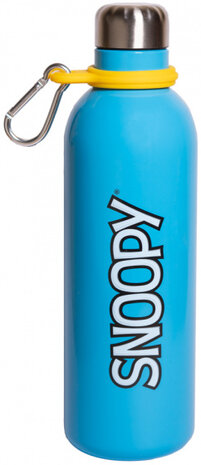 drinkfles Snoopy junior 500 ml 7 x 25 cm RVS aqua
