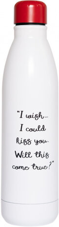 drinkfles Frida Kahlo 500 ml 7 x 25 cm RVS wit