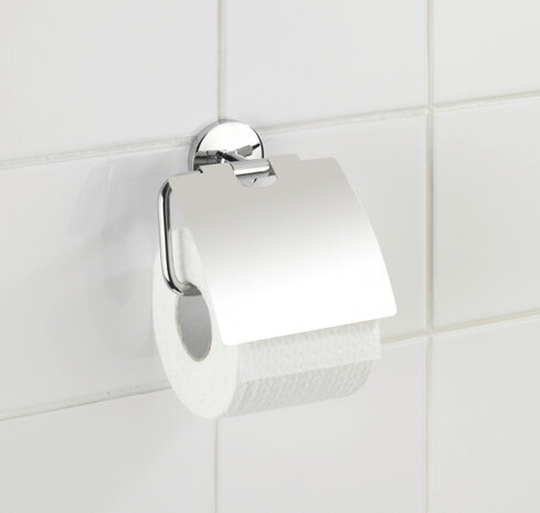 toiletrolhouder Cuba 13,5 x 13,5 cm zink chroom