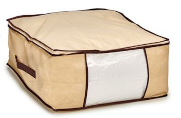 opberghoes 40,5 liter 45 x 45 x 20 cm acryl beige