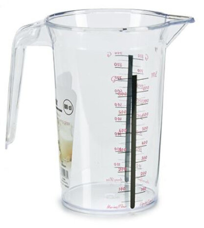maatbeker 800 ml 17,5 x 12,3 x 17,5 cm transparant