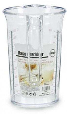 maatbeker 800 ml 17,5 x 12,3 x 17,5 cm transparant