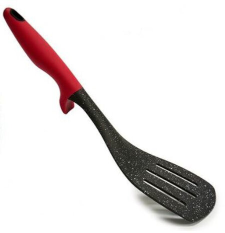 spatel 33 x 7 cm graniet zwart/rood