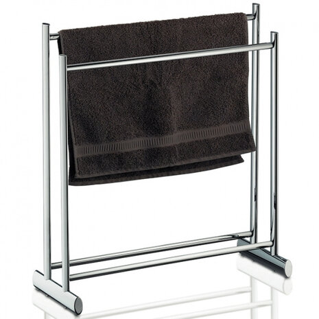 handdoekrek Lunis 88 x 76,5 cm staal zilver