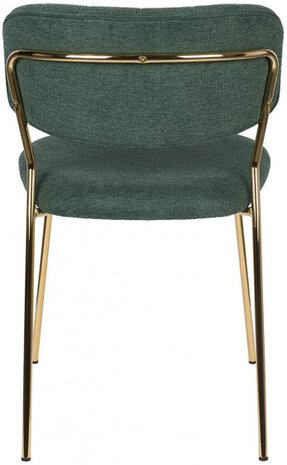 eetkamerstoel Jolien 79 cm goud/donkergroen