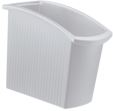 afvalbak Mondo 18 liter polypropyleen lichtgrijs