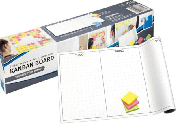 planner Kanban 30 x 50,8 cm papier wit 8 vel