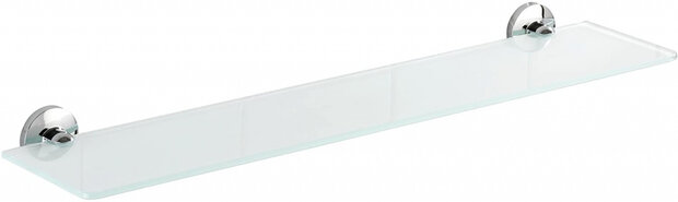 doucherek Cuba 69 x 13,5 x 5 cm glas/zink wit
