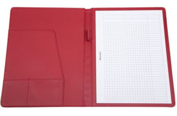 schrijfmap Balocco 31,5 x 25 cm A4 polykatoen rood