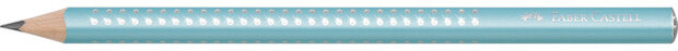 grafietpotlood Sparkle Jumbo B hout turquoise