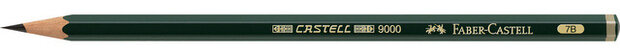 potlood 9000 7B hout/grafiet donkergroen