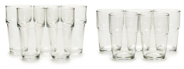 glazenset 37 cl glas transparant 12-delig