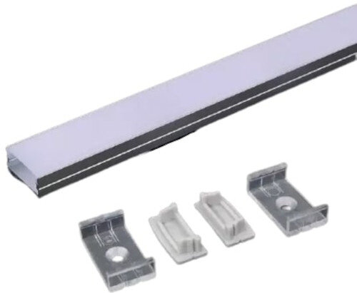 montagekit VT-8108 200 x 2,3 x 1 cm aluminium zilver/wit